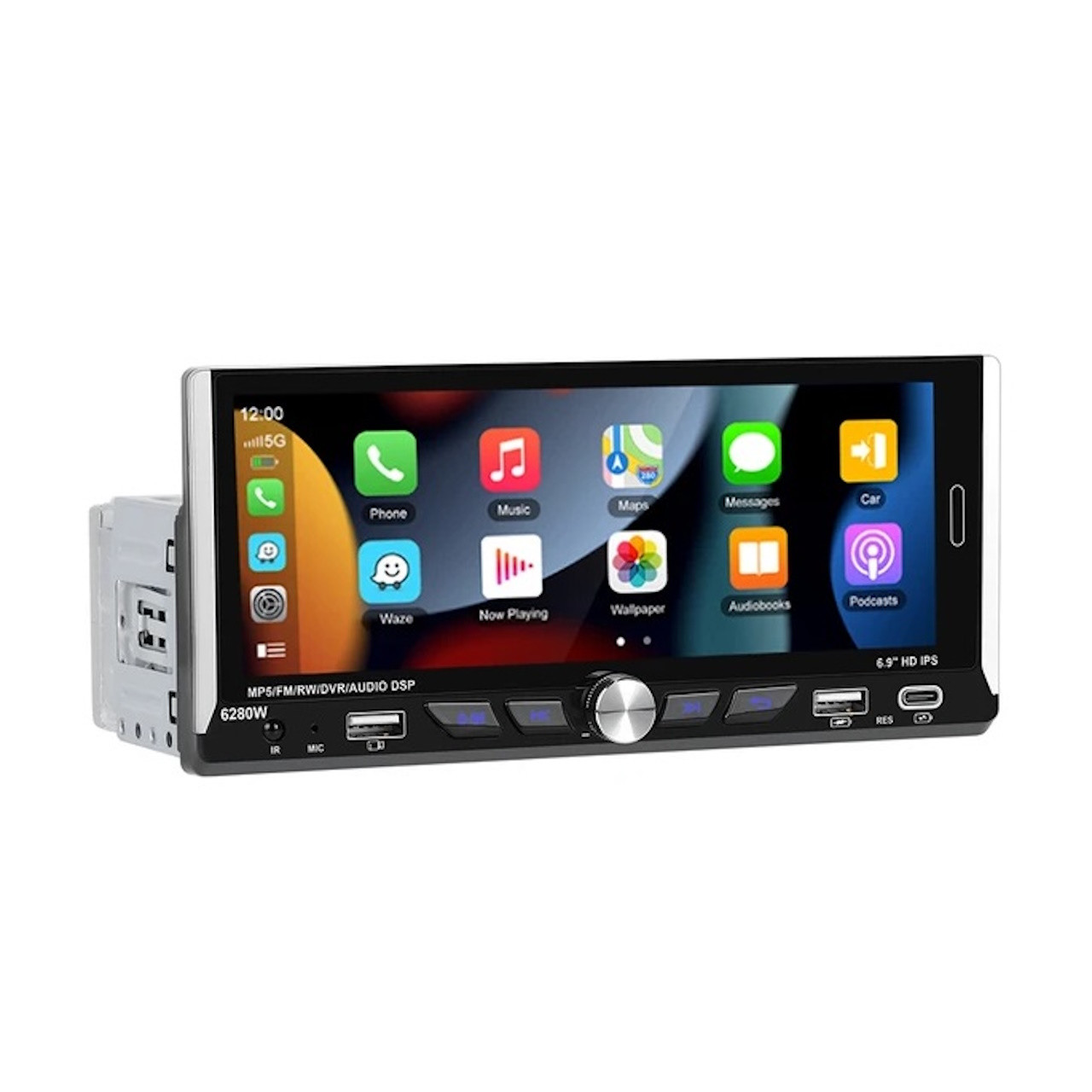 1din автомагнітола 6280A Android 2/32Gb WiFi GPS. Магнітола на андроїді в машину з 6,9" екраном, фото 1