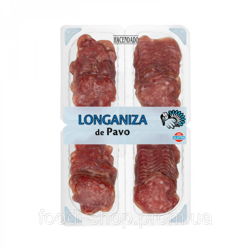 Longaniza de pavo - Hacendado - 125 g, індюшина без глютену (ID ...
