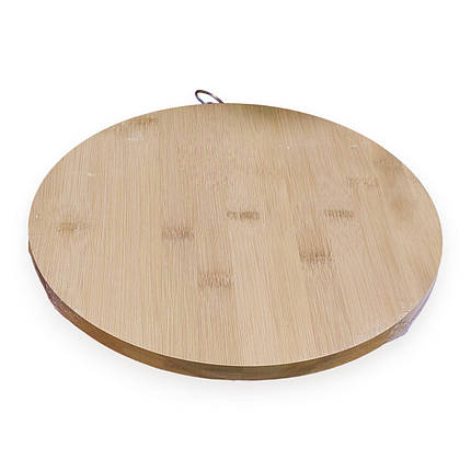 Дошка бамбукова Bamboo BB-2828 кругла для піци та овочів 28 см, фото 3