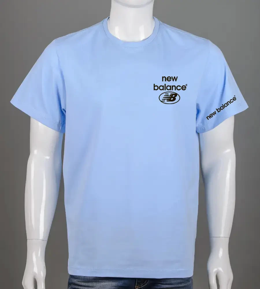 Футболка батал New Balance Блакитний 2408б, 4XL (1шт)