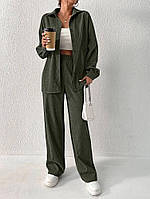 Костюм жіночий вельветовий рубашка і вільні штани (Норма і полубатал), фото 3