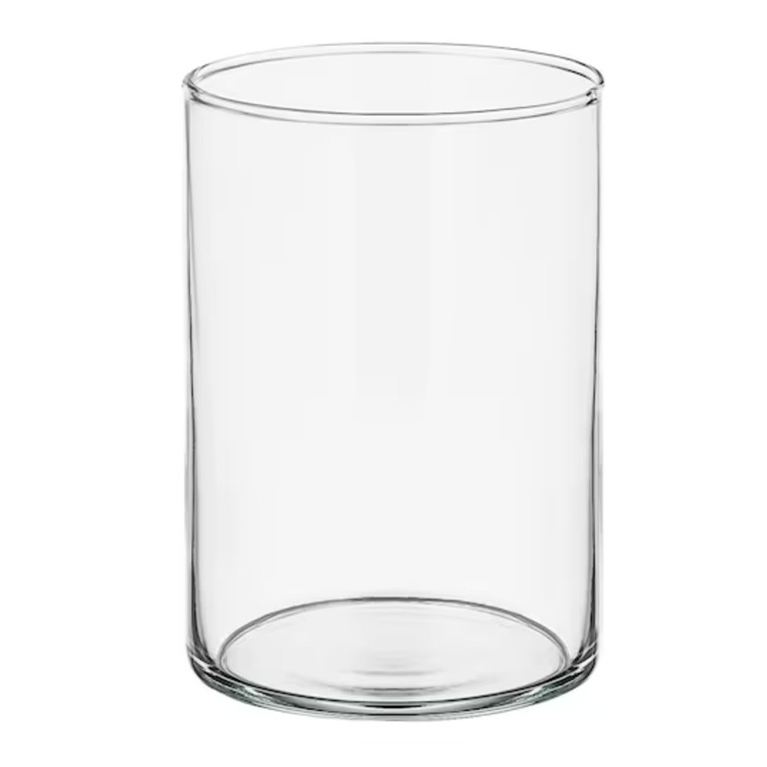 Скляна ваза для квітів IKEA Cylinder S, Ø 12 см - фото 1 - id-p2121357708