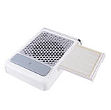 Манікюрна витяжка 858-7 на 80 Вт. та 4500 об. на акумуляторі (2000 mAh) зі змінним НЕРА фільтром та сенсором, фото 6