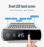 Манікюрна витяжка 858-7 на 80 Вт. та 4500 об. на акумуляторі (2000 mAh) зі змінним НЕРА фільтром та сенсором, фото 8