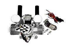 Двигун бензиновий DLE 170 з електростартером для літаків amc