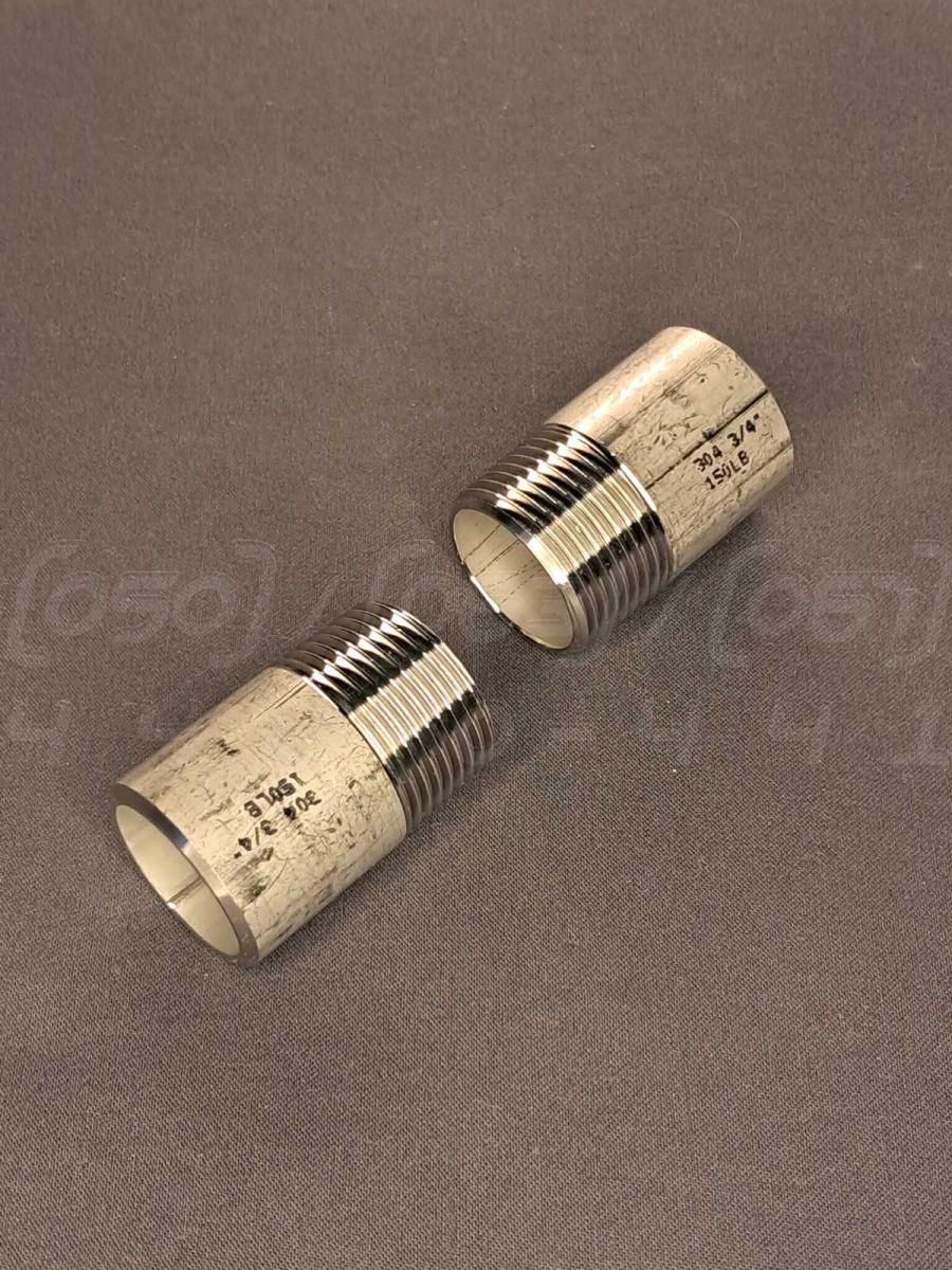 Резьба короткая приварная Ду 20 (3/4") из нержавеющей стали AISI 304 ...