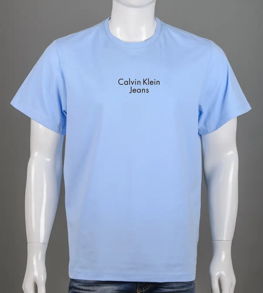 Футболка батал Calvin Klein Jeans Блакитний 2303б, 5XL (1шт)