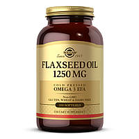 Льняна олія Solgar Flaxseed Oil 1250 mg 100 softgels