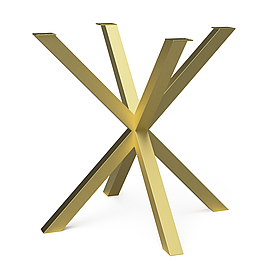 Каркас для столу з металу 750×750 мм, H 730 мм Золото