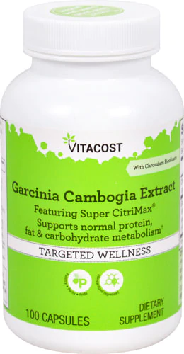 Гарцинія камбоджійська з пиколинатом хрому, Garcinia with Chromium Picolinate, Vitacost, 100 капсул, знижка