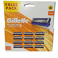 Кассеты для бритья Gillette Fusion Sport 5, 12 шт.. оригинал