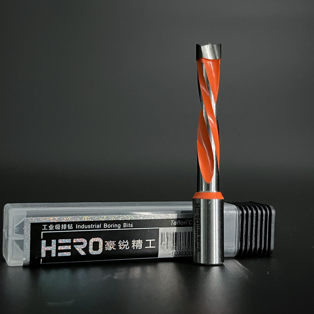 HERO Свердло глухе 8х70 D=8 мм, L=70 мм, S=10x20 мм Ліве