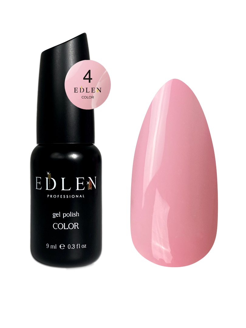 Гель-лак для нігтів Edlen Color №004 ніжно-рожевий, 9 мл
