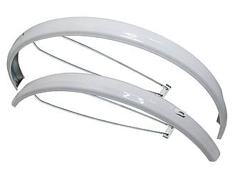 Комплект крил 26" сталеві повнорозмірні Білі
