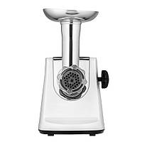 М'ясорубка Ardesto, MGA-1750R 1700Вт, продук.-1.6кг/хв, 3 решітки + для ковб., кеббе, 3 терки, пластик, біло-сріблястий