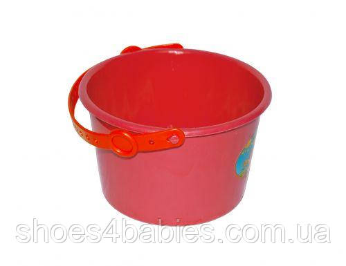 Відерце пластикове (червоне)