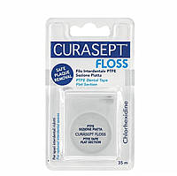 Зубная нить Curasept Floss из материала PTFE TAPE лента с хлоргексидином, 35 м