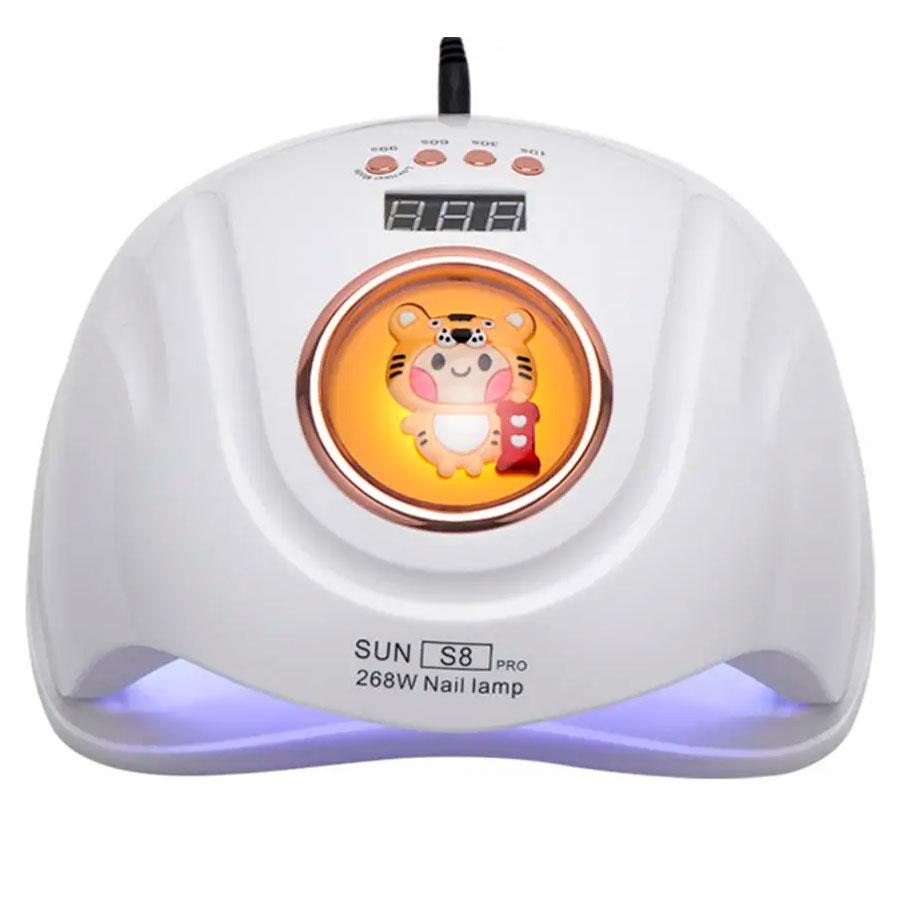 Лампа для манікюру універсальна UV-LED SUN S8 PRO 268 ВТ  (РОЖЕВА)
