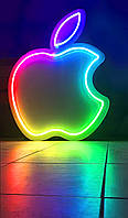 Светодиодная неоновая вывеска RGB Apple 791х1000мм