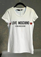 Футболка жіноча біла брендова LOVE Moschino