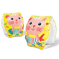 Нарукавники детские для плавання "Happy Kitten" Intex 56665, 20 x 15 см, World-of-Toys