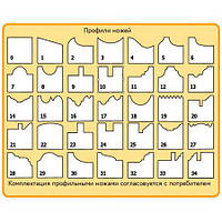 Профильные ножи на барабан L40 (35 профилей)