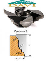 Фреза для виготовлення плінтуса 125х32 L50 Профіль 2 ІК Петровський