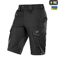 M-Tac мужские черные тактические шорты летние полевые военные шорты с карманами Aggressor Gen.II Flex Black