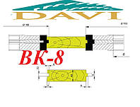 Комплект фрез 160х30...50х40 для половой доски ВК-8 с 2 фрез (прямой шип)