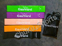 Набор резинок 5 штук для фитнеса с мешочком для хранения Gemini G-S5