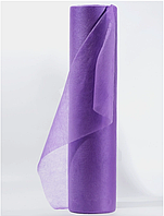 Одноразовые простыни в рулоне (спанбонд) фиолетовые 0,8*100 м (плотность 20 гр/м2)