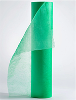 Одноразовые простыни в рулоне(спанбонд) зеленые 0,8*100 м (плотность 20 гр/м2)