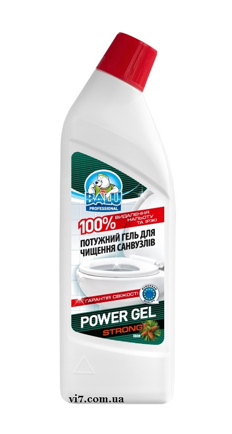 Гель для чищення санвузлів Balu Power Gel Strong Хвоя 1 л