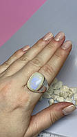 Місячний камінь перстень з натуральним місячним каблучка з натуральним каменем в сріблі.18,5 розмір.Індія