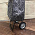 Візок (сумка кравчучка) на металевих коліщатках (тачка господарська) сіра, фото 3
