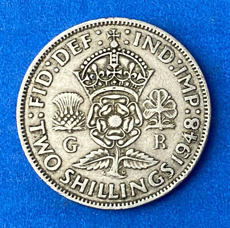 Монета Великобританії 2 шілінга 1948-51 рр., фото 1