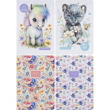 Блокнот А5 "Мандарин" 64л. лінія 70г/м2, тверда обл. 9540/-41/-42/-43 MZOPT