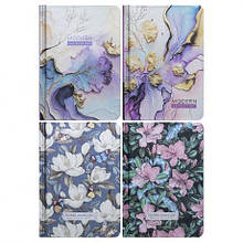 Блокнот А6 "Мандарин" 64л. тб. обкл., Лінія 70г/м2, метал. фольга 9568/-69/-70/-71 MZOPT