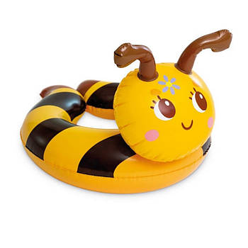 Дитячий надувний круг 59220, 58 x 55 см (Бджілка)