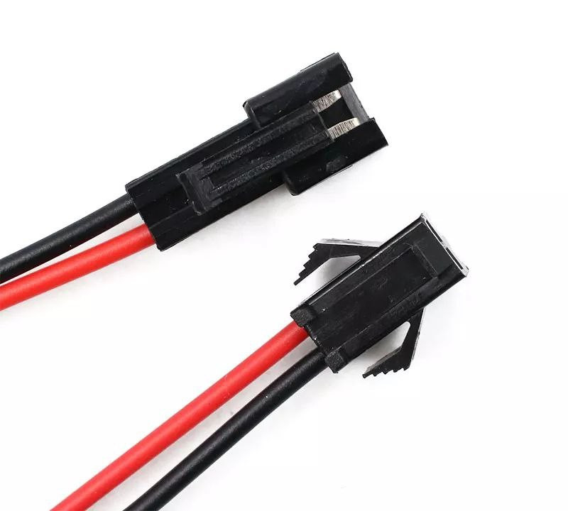 З'єднувальний кабель 15см з конектором GARYMA JST SM 2P (2pin - тато-мама) для LED стрічок SMD 3528 і не тільки, фото 1