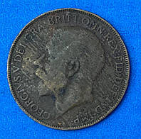 Монета Великобритании 1 пенни 1921 г.