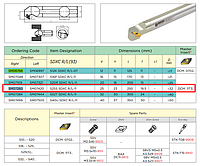 S25S SDXCR-11 резец расточной для пластин DCMT11T3 Державка токарная SMOXH Турция
