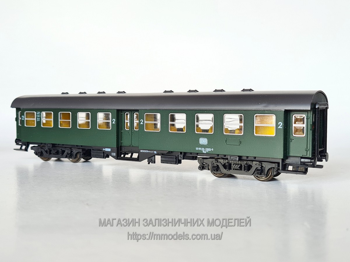 Roco 4251 4х осний вагон 2 класу, тип Rebuilt BPw4yge, приналежності DB,б/у, масштаб 1:87, H0
