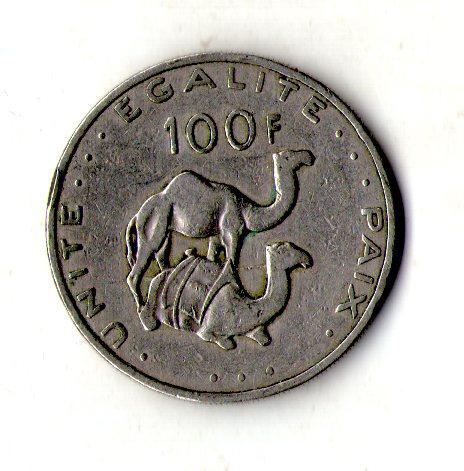 Джибуті 100 франків 2004 рік №1566