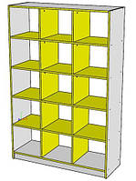 Меблі для туалетних кімнат та роздягальень. Шафа для горщиків, вішалки секційні