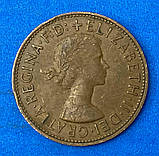 Монета Великобританії 1 пені 1962-67 рр., фото 2