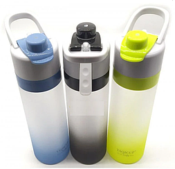 Спортивна фітнес пляшка для води та напоїв 650 мл Elite Yaqicup EL-6029