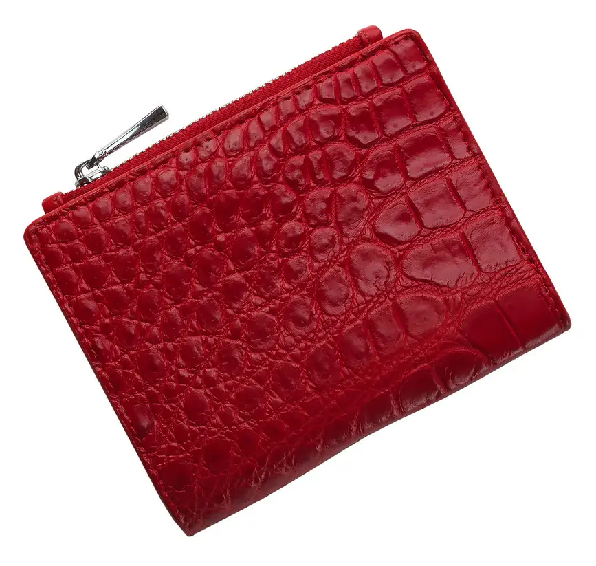 Гаманець зі шкіри крокодила Ekzotic Leather Червоний (cw 96)