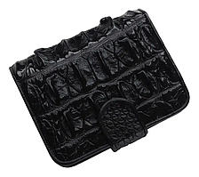Гаманець зі шкіри крокодила Ekzotic Leather Чорний (cw 102)