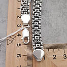 Чоловічий срібний браслет Фараон. Широкий браслет на руку срібло 925 Трактор 24 розмір см, фото 5